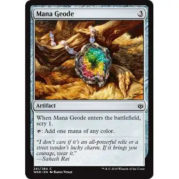 MtG Trading Card Game War of the Spark Common Mana Geode #241