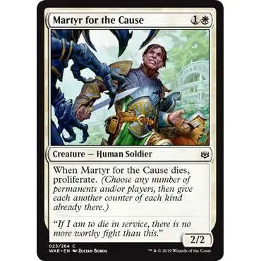 MtG Trading Card Game War of the Spark Common Martyr for the Cause #23