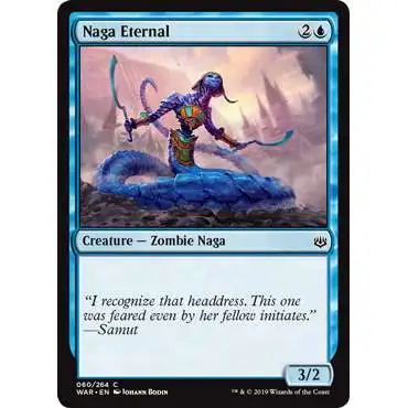 MtG Trading Card Game War of the Spark Common Naga Eternal #60