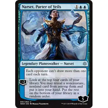 MtG Trading Card Game War of the Spark Uncommon Narset, Parter of Veils #61