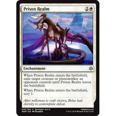 MtG Trading Card Game War of the Spark Uncommon Prison Realm #26