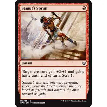 MtG Trading Card Game War of the Spark Common Samut's Sprint #142