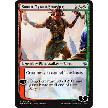 MtG Trading Card Game War of the Spark Uncommon Samut, Tyrant Smasher #235