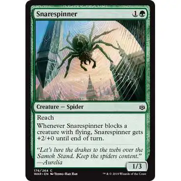 MtG Trading Card Game War of the Spark Common Snarespinner #176
