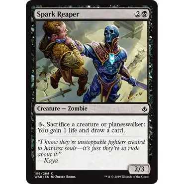 MtG Trading Card Game War of the Spark Common Spark Reaper #106