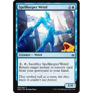 MtG Trading Card Game War of the Spark Common Spellkeeper Weird #69