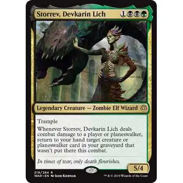 MtG Trading Card Game War of the Spark Rare Storrev, Devkarin Lich #219