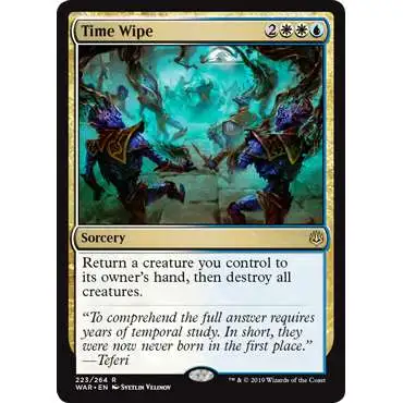 MtG Trading Card Game War of the Spark Rare Time Wipe #223