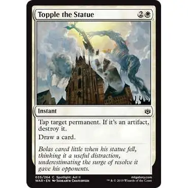 MtG Trading Card Game War of the Spark Common Topple the Statue #35