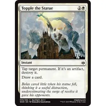 MtG Trading Card Game War of the Spark Common Foil Topple the Statue #35