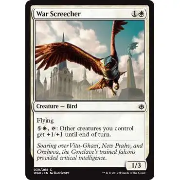 MtG Trading Card Game War of the Spark Common War Screecher #39