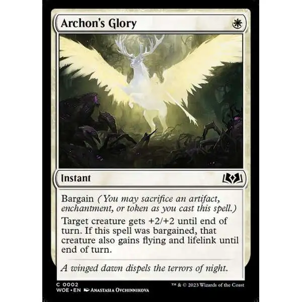 MtG Wilds of Eldraine Common Foil Archon's Glory #2