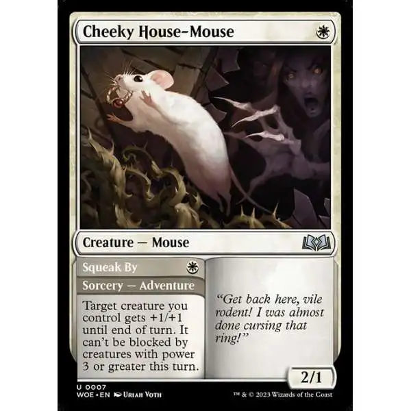 MtG Wilds of Eldraine Uncommon Cheeky House-Mouse // Squeak By #7