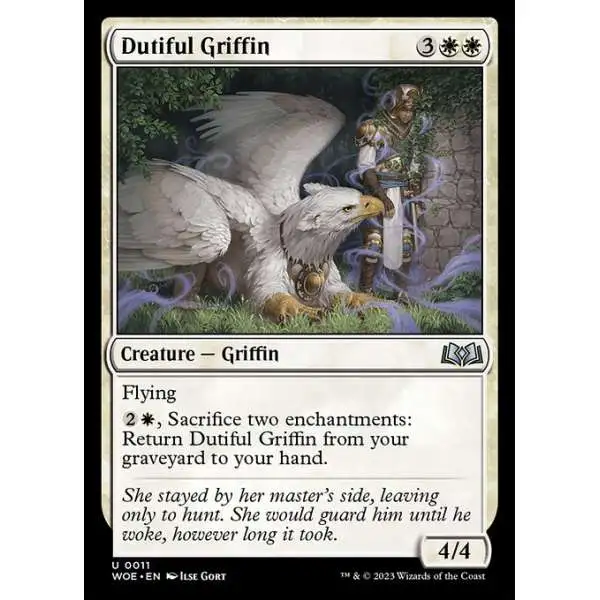 MtG Wilds of Eldraine Uncommon Dutiful Griffin #11