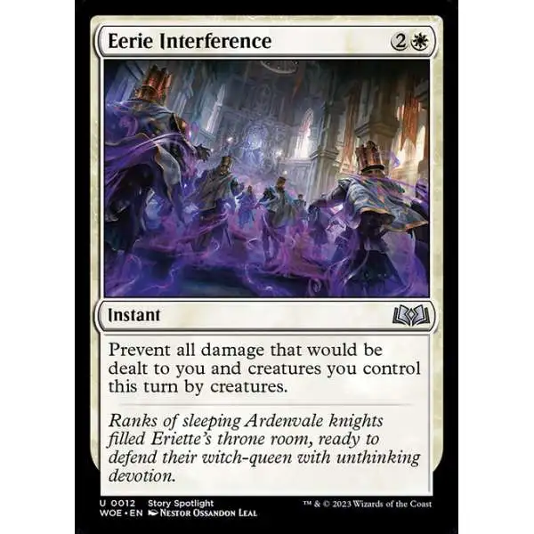 MtG Wilds of Eldraine Uncommon Eerie Interference #12