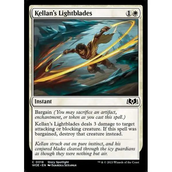 MtG Wilds of Eldraine Common Kellan's Lightblades #18