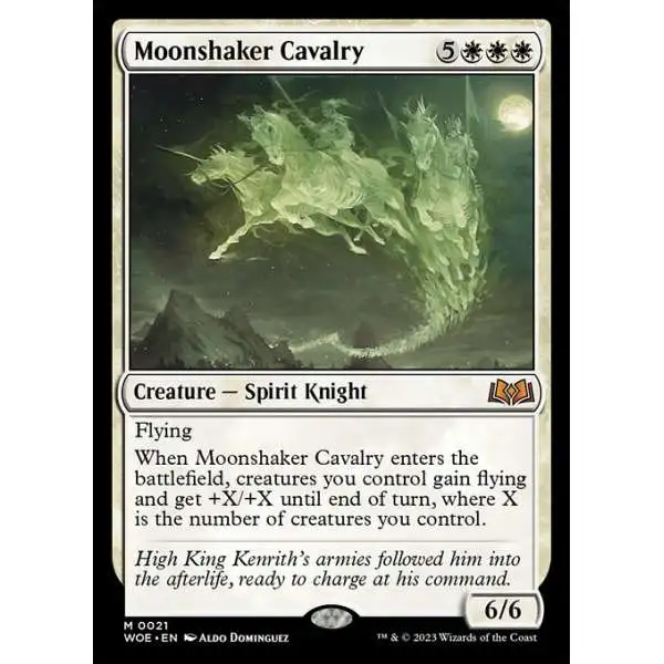 MtG Wilds of Eldraine Mythic Rare Moonshaker Cavalry #21