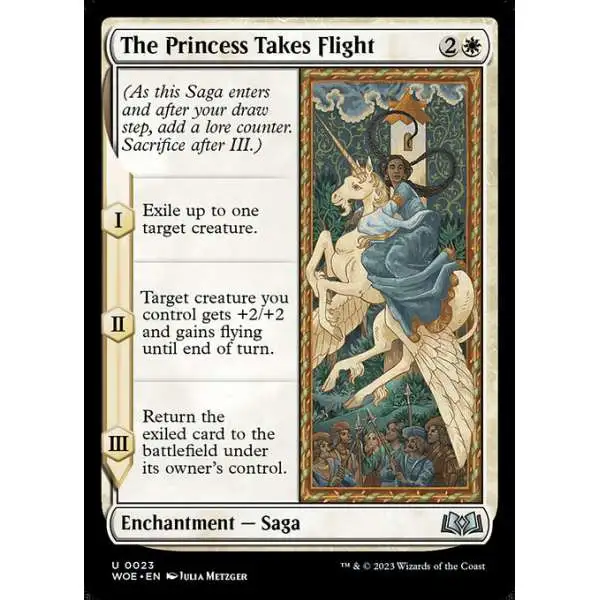 MtG Wilds of Eldraine Uncommon The Princess Takes Flight #23