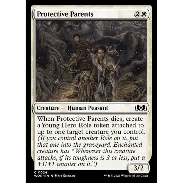 MtG Wilds of Eldraine Common Protective Parents #24