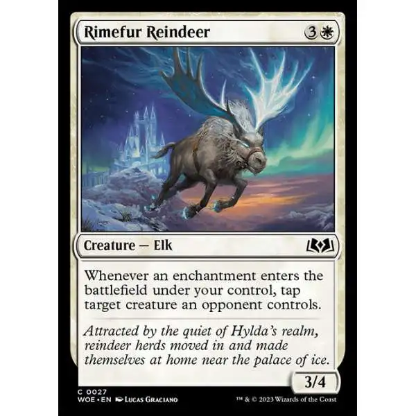 MtG Wilds of Eldraine Common Rimefur Reindeer #27