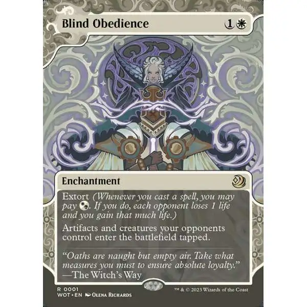 MtG Wilds of Eldraine: Enchanting Tales Rare Blind Obedience #1