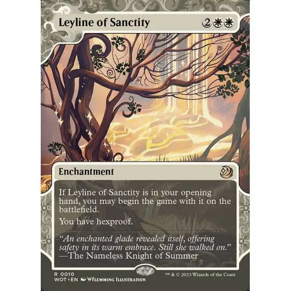 MtG Wilds of Eldraine: Enchanting Tales Rare Leyline of Sanctity #10