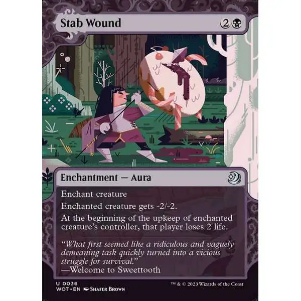 MtG Wilds of Eldraine: Enchanting Tales Uncommon Stab Wound #36