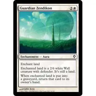 MtG Trading Card Game Worldwake Common Guardian Zendikon #6