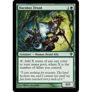 MtG Worldwake Rare Harabaz Druid #105