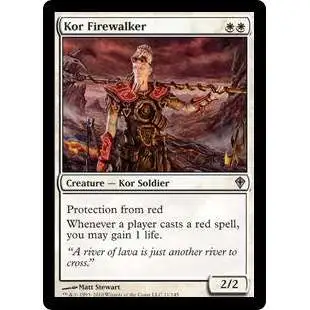 MtG Worldwake Uncommon Kor Firewalker #11