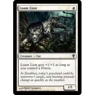 MtG Worldwake Uncommon Loam Lion #13