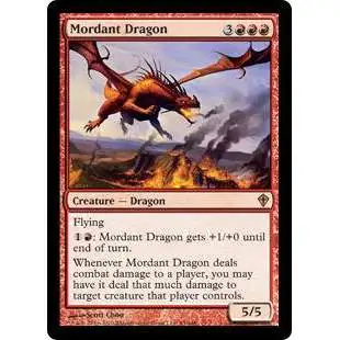 MtG Worldwake Rare Mordant Dragon #85