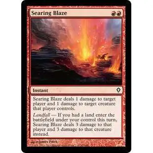 MtG Worldwake Common Searing Blaze #90