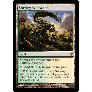 MtG Worldwake Rare Stirring Wildwood #144