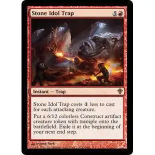 MtG Worldwake Rare Stone Idol Trap #93