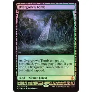 MtG Trading Card Game Battle for Zendikar Rare Overgrown Tomb [Zendikar Expedition]
