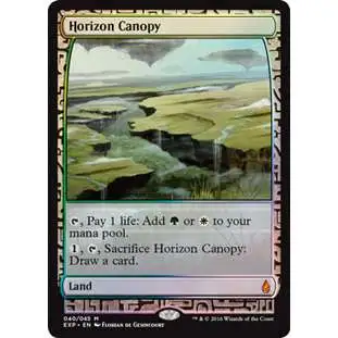 MtG Trading Card Game Battle for Zendikar Mythic Rare FOIL Horizon Canopy [Zendikar Expedition]