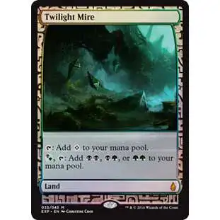 MtG Trading Card Game Battle for Zendikar Mythic Rare Foil Twilight Mire [Zendikar Expedition]