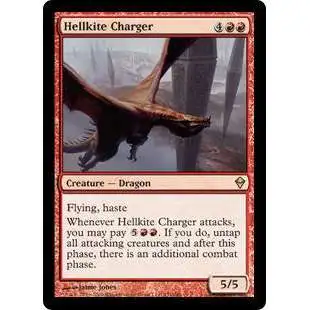 MtG Trading Card Game Zendikar Rare Hellkite Charger #131