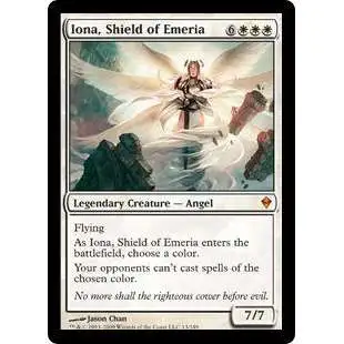 MtG Trading Card Game Zendikar Mythic Rare Foil Iona, Shield of Emeria #13