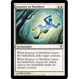 MtG Trading Card Game Zendikar Common Foil Journey to Nowhere #14
