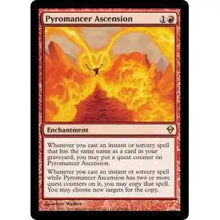 MtG Trading Card Game Zendikar Rare Foil Pyromancer Ascension #143
