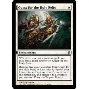 MtG Trading Card Game Zendikar Uncommon Foil Quest for the Holy Relic #33