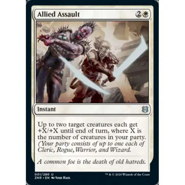 MtG Trading Card Game Zendikar Rising Uncommon Allied Assault #1