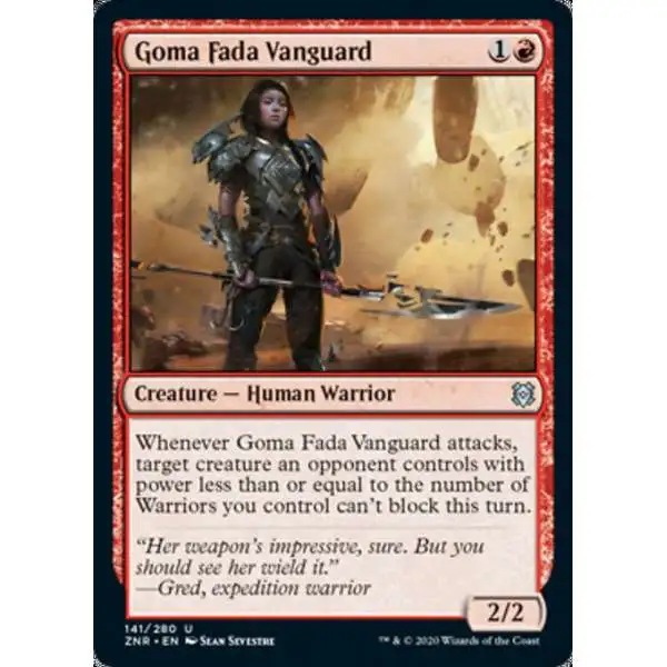 MtG Trading Card Game Zendikar Rising Uncommon Goma Fada Vanguard #141