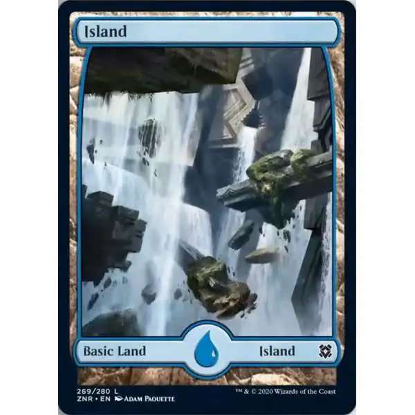 MtG Trading Card Game Zendikar Rising Common Island #269 [269]
