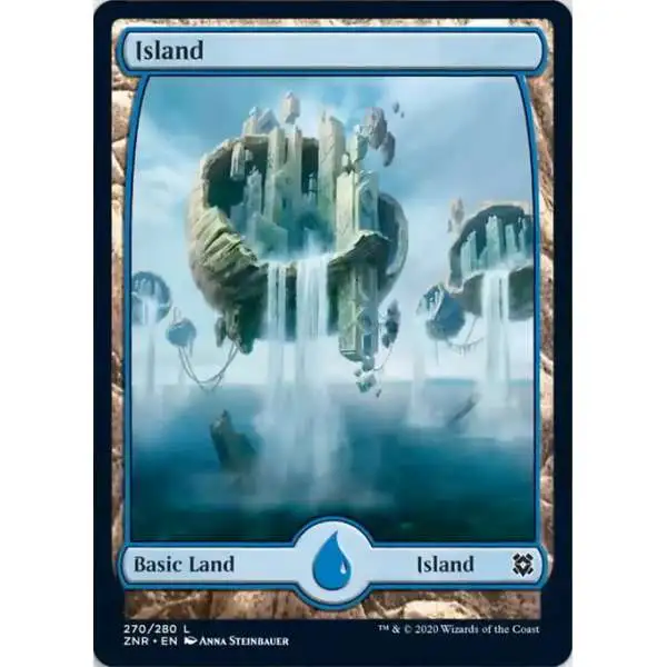MtG Trading Card Game Zendikar Rising Common Island #270 [FOIL 270]