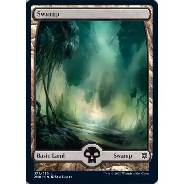 MtG Trading Card Game Zendikar Rising Common Swamp #272 [FOIL 272]