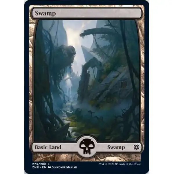 MtG Trading Card Game Zendikar Rising Common Swamp #273 [273]