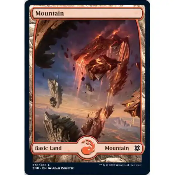 MtG Trading Card Game Zendikar Rising Common Mountain #276 [276]